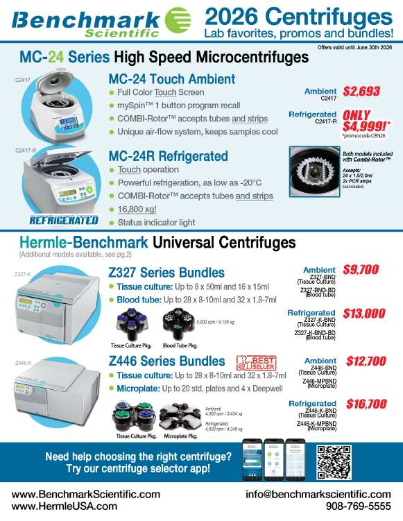 Save on Centrifuge Bundles through Benchmark